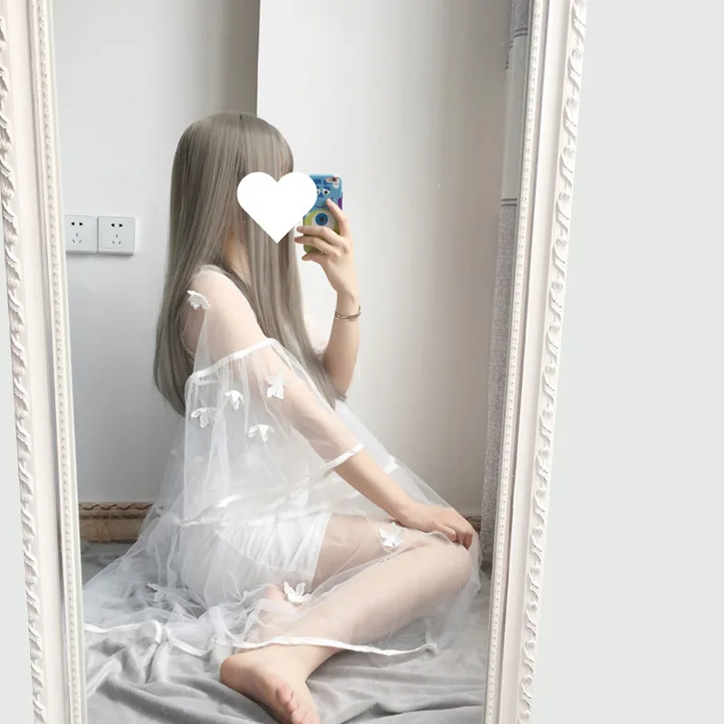 

Two Pieces Set Spring Summer Women Floral Lace Dress Sweet Flare Sleeve Mesh Dress Girls Half Sleeve A Line Short Dress Vestidos