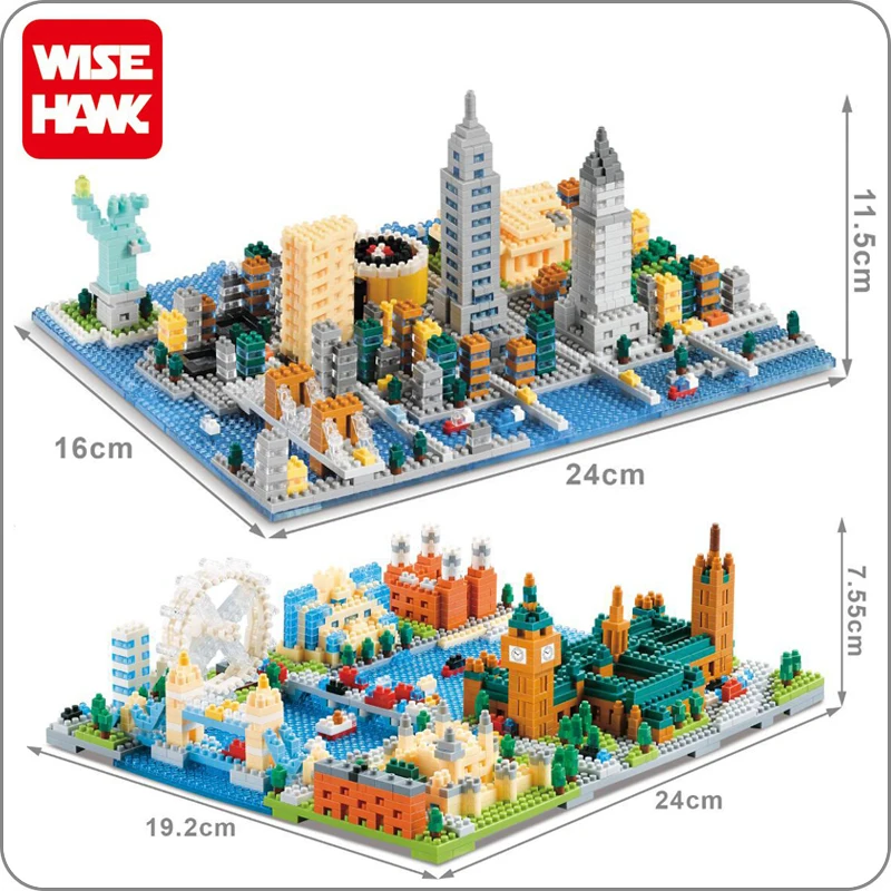 Нью-Йорк Архитектура Статуя Свободы Лондонский глаз Биг Бен Тауэрский мост алмаз