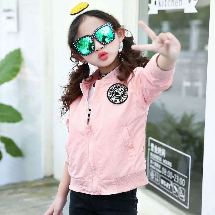 Детская одежда повседневная куртка для девочек на весну и осень новая Корейская