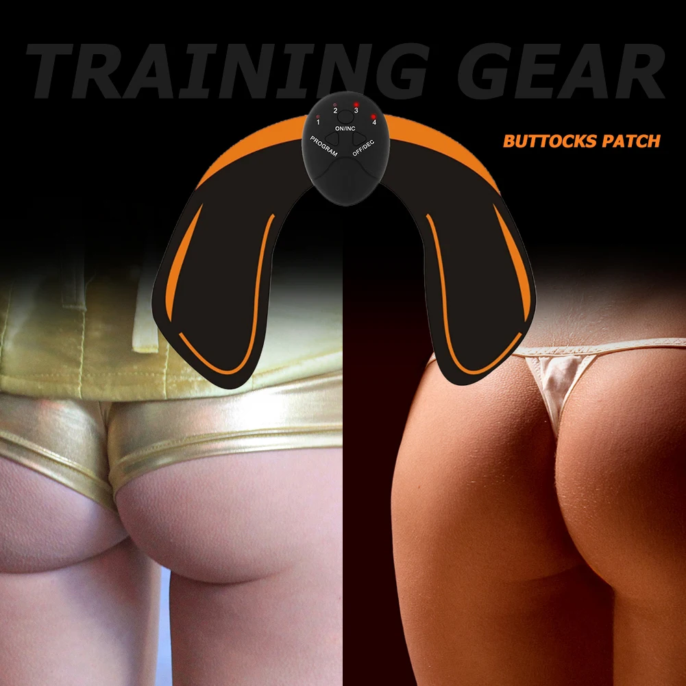 

Electric Muscle Stimulator Train Set PU Leather Surface 15 Modes Buttock Patches Abdominal Muscle Massage Sticks