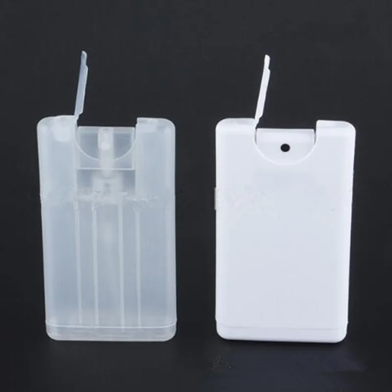 10pcs/lot New Design Card Shape 20ml White Plastic Cosmetic Perfume Spray Bottle Container Refillable Makeup Tools|perfume spray|perfume spray
