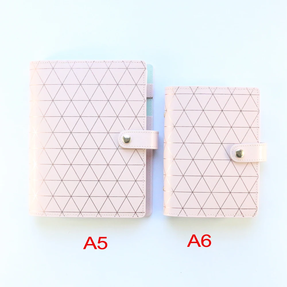 Domikee 2021 Симпатичный мягкий кожаный чехол 6 колец личная папка планировщик блокнот