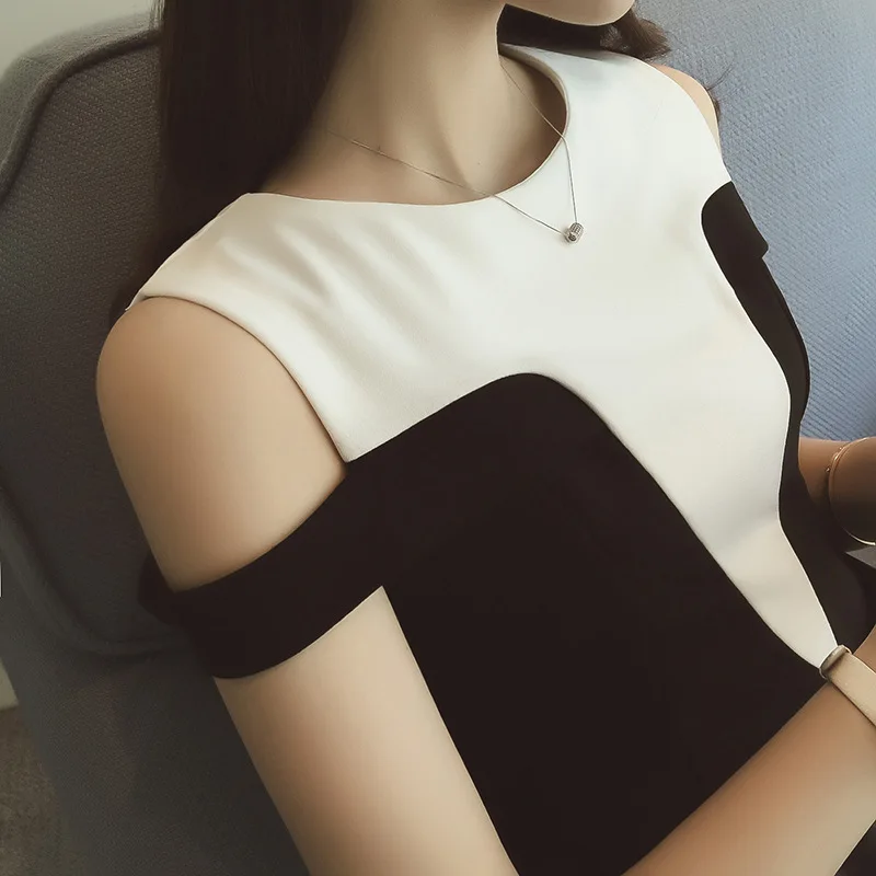 Оптовая продажа летняя одежда новое платье Корейская версия на плечо милое