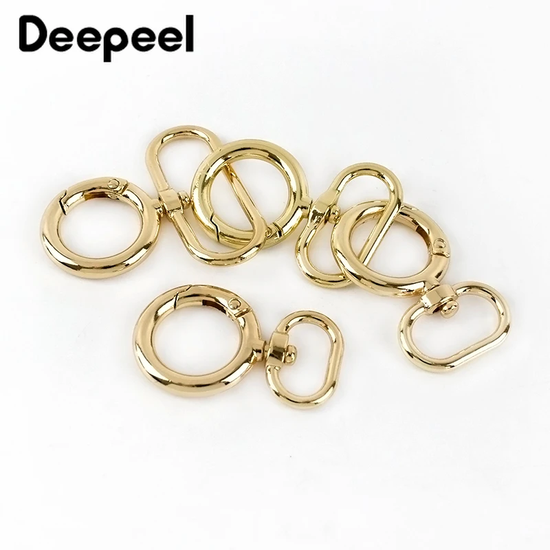4/10 шт. Deepeel 15-38 мм металлическое кольцо Пряжка для сумки ремешок защелка крючок