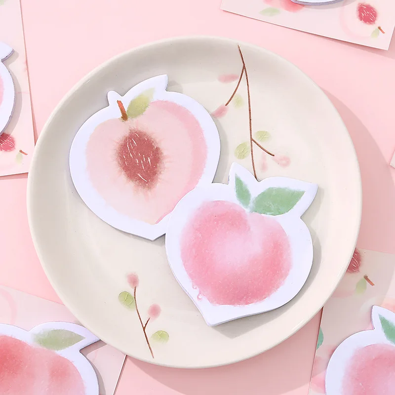 Милая самоклеящаяся канцелярская этикетка Kawaii Peach N Times блокнот для записей
