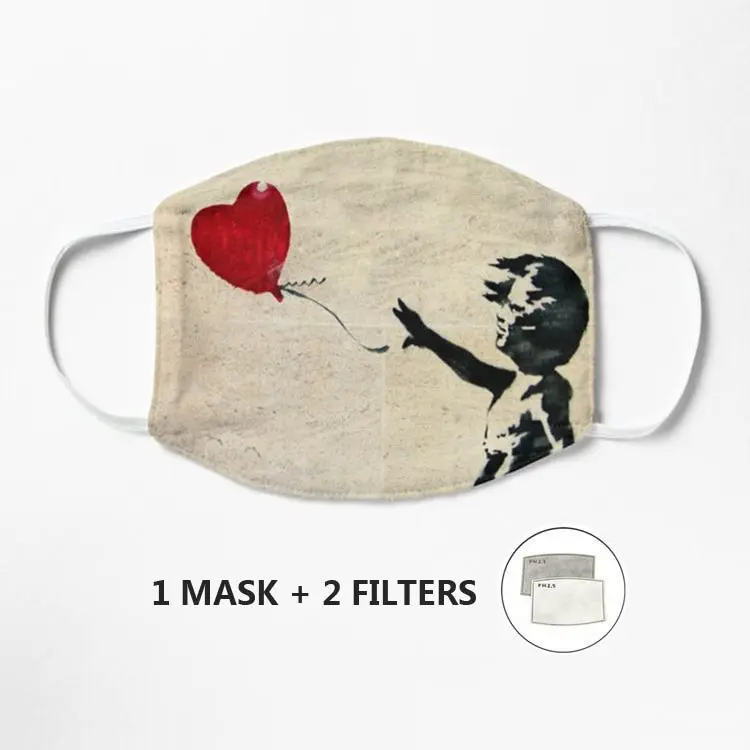 

Маски Banksy's Girl с красным воздушным шаром III, модная Роскошная популярная брендовая уличная одежда
