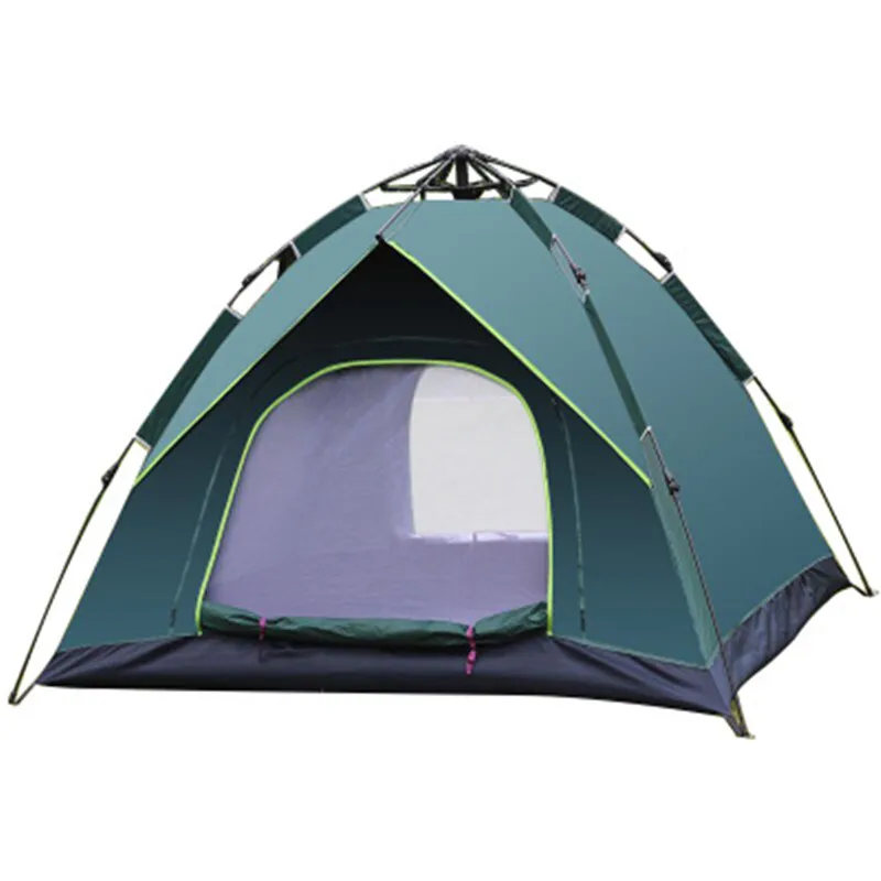 

Camping Tent 3-4 People Full Automatic Quick-opening Fake Double-layer Sun Protection Bbomb Outdoor Tent