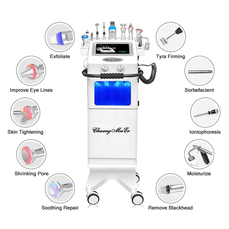 

2021 Latest 10in1 Hydrafacial Machine Skin Care Facial Treatment Microdermabrasion Aqua Peel Oxygen Beauty Equipment
