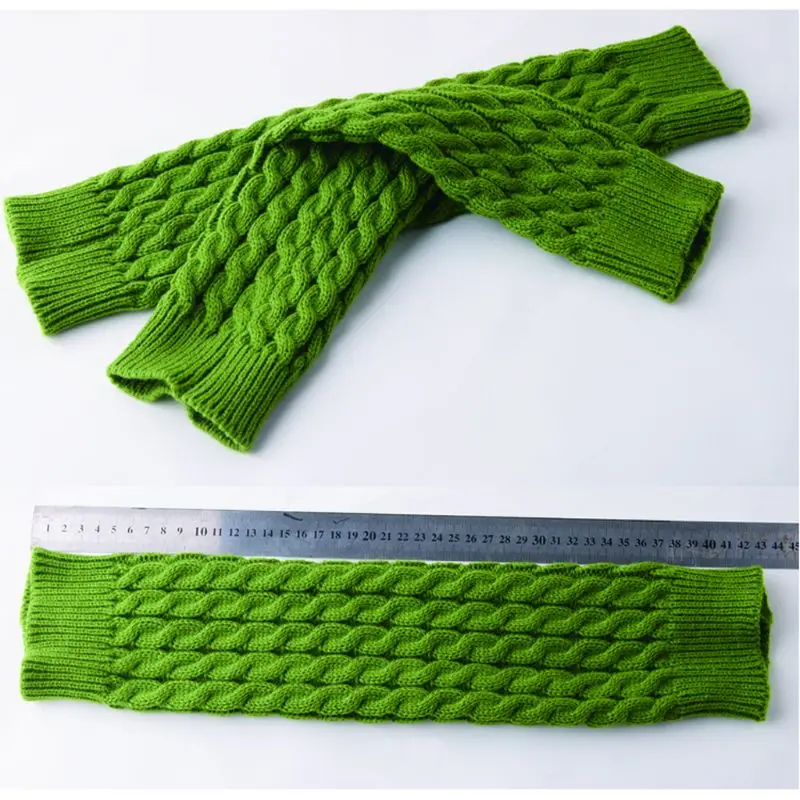 Женские зимние вязаные крючком Теплые носки высокий коленный сапог сутулящие