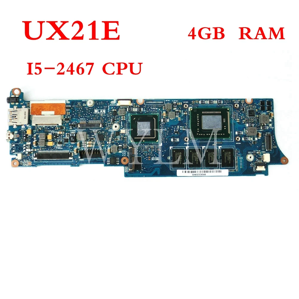 

UX21E motherboard With I5-2467CPU 4GB RAM mainboard For ASUS UX21 UX21E Laptop motherboard MAIN BOARD 100% Tested Working