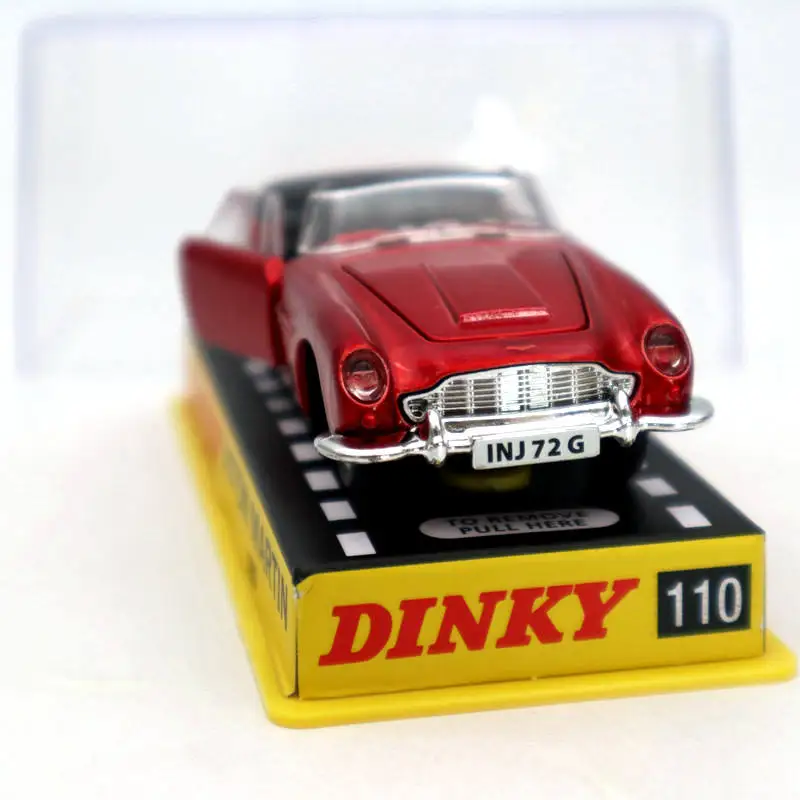 Атлас 1:43 Dinky toys 110 Aston Martin Red Diecast коллекция моделей автомобилей|Наземный транспорт|