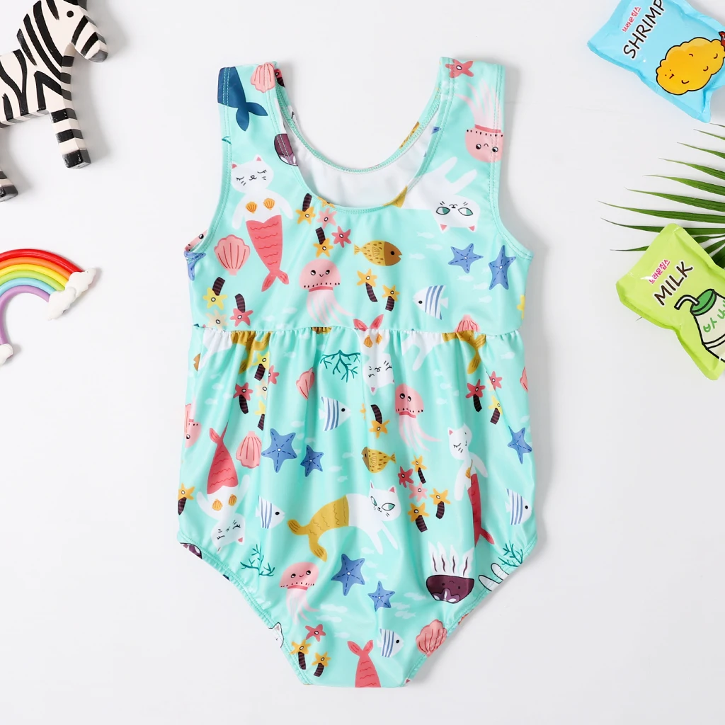 Новинка 2020 года купальный костюм для маленьких девочек слитный купальник