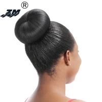 zm hair black hair bun accessories synthetic donut chingon roller hairpieces high temperature fiber for women headwear