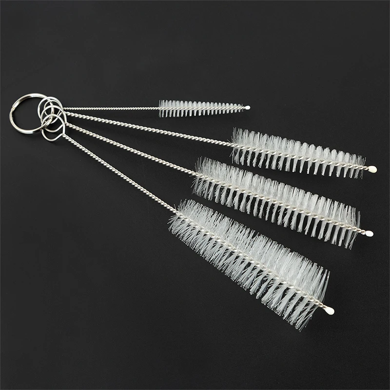 

4pcs Nylon Straw Brush Cleaner Bottle Tube Pipe Cleaning Brush for Drinking Straws Glasses Household Cleaning Tools Accessories