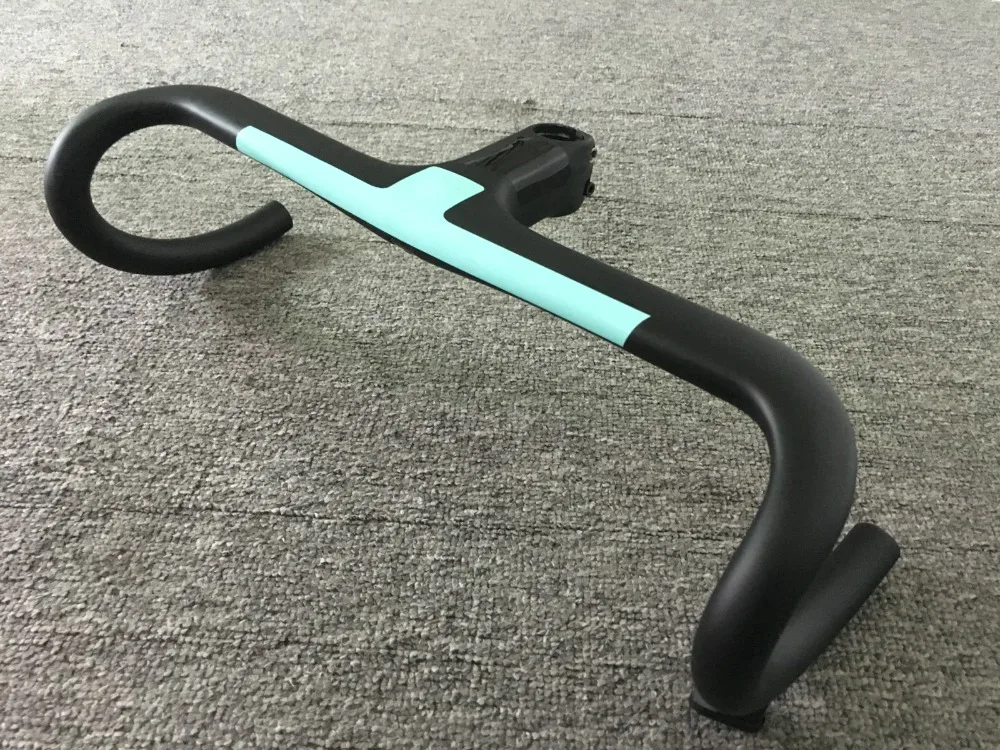 Высококачественный Сверхлегкий Руль STENZHORN черный с синим углеродным дорожным