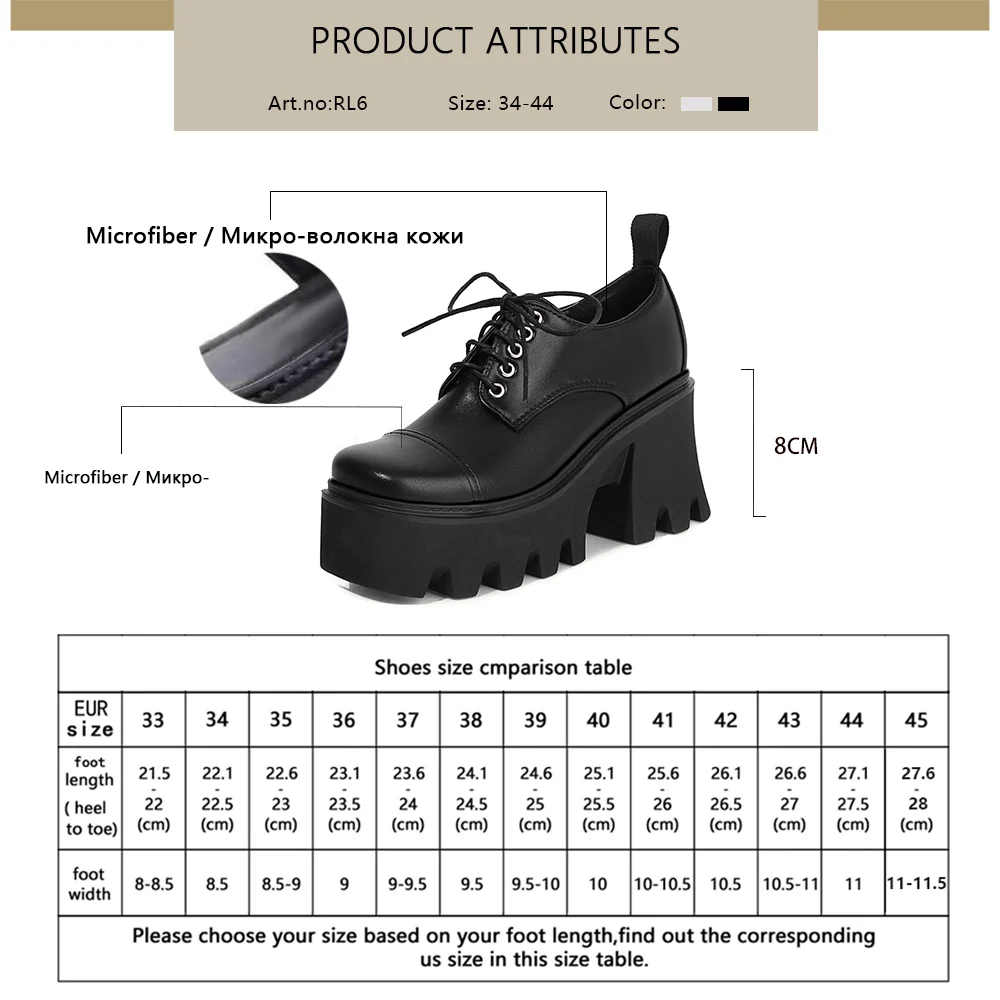 

RJN Women's Flat 2021 Spring New Square Toe Solid Color Low-Top Lace-Up Platform Shoes Comfortable Outdoor Leisure Shoes RL6