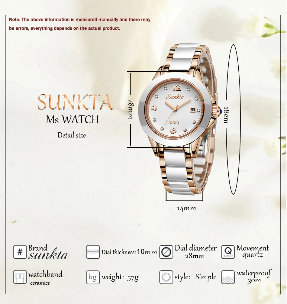 SUNKTA, модные женские часы, розовое золото, женские часы-браслет, Reloj Mujer, новинка, креативные водонепроницаемые кварцевые часы для женщин