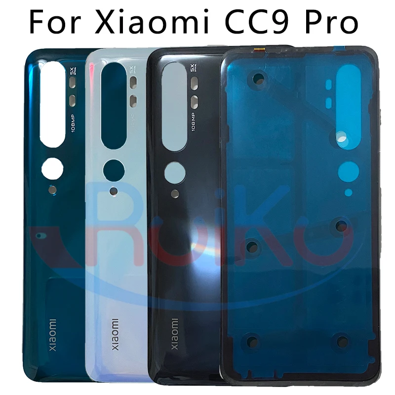 Новинка Крышка батарейного отсека для Xiaomi Mi Note 10 Pro Задняя стеклянная крышка
