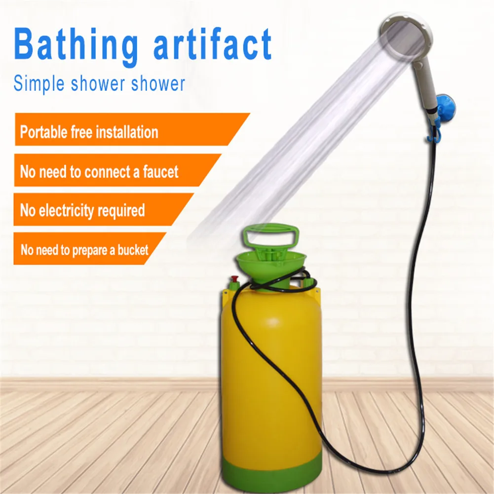 Outdoor Shower Set Portable Self-Priming Simple Water Dormitory Bedroom Bath Artifact Rural For Household Camping | Спорт и