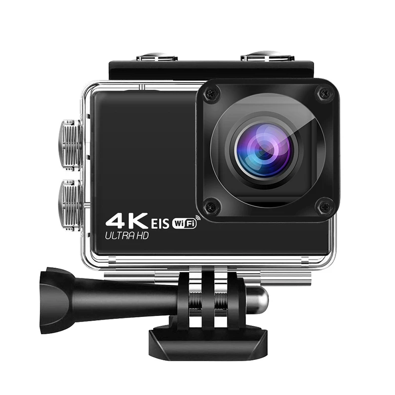

New UHD WiFi EIS Action Camera with Chip 4K/60Fps EIS Underwater 30M Helmet Video Recording Cameras Sport Cam