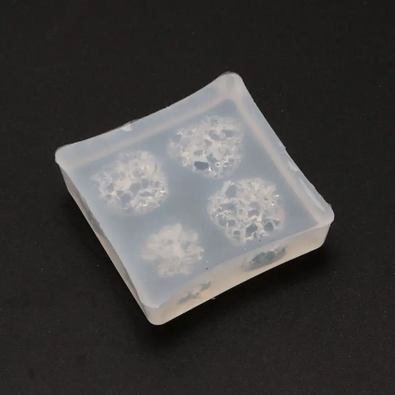 Необычная кристаллическая кластерная форма для цветов из смолы сережек с