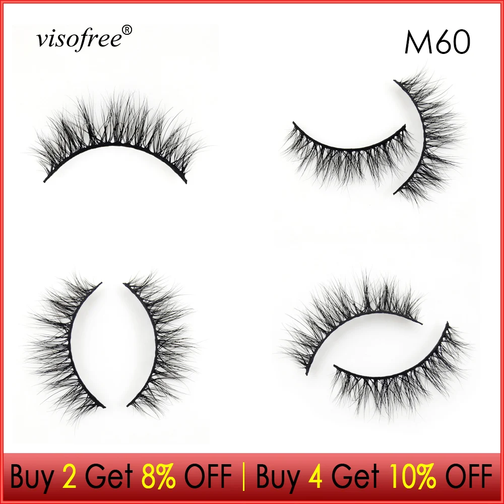 

Visofree Eyelashes 3D Mink Lashes Thick lashes Cruelty free Mink Eyelashes Handmade lashes Natural Long False Eyelashes Beauty