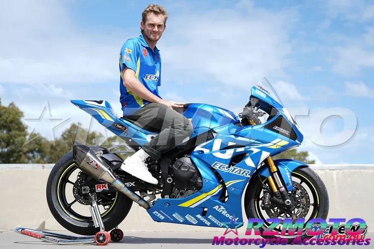 

Литьевая пресс-форма, новый комплект обтекателей для мотоциклов из АБС-пластика, подходит для Suzuki K17 GSX-R1000 2017 2018 2019 17 18 19, кузов синего цвета