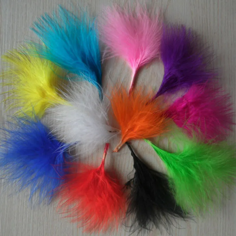 Натуральный пушистый венчик индейки для кровеносных сосудов 10 цветов на выбор