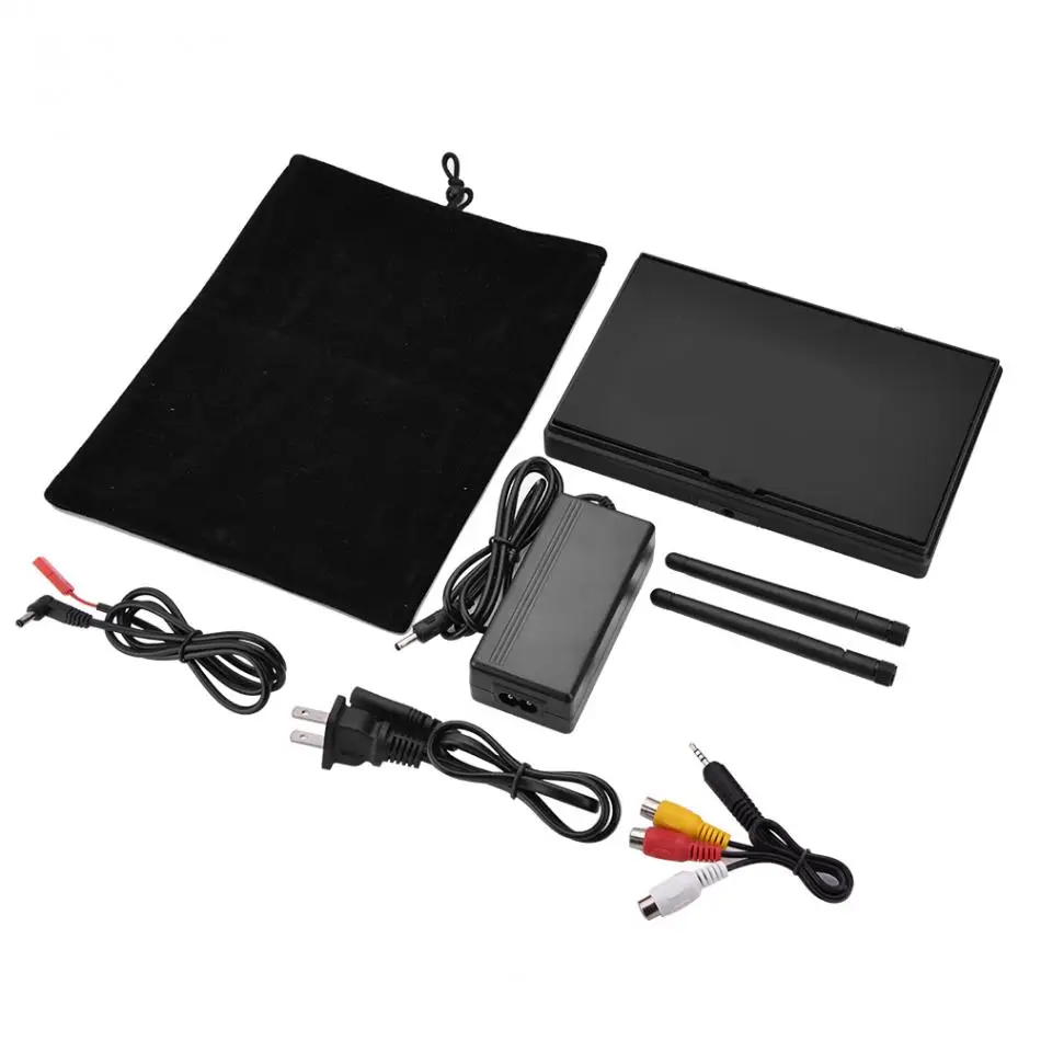 Готов к использованию 5 8G 40CH 800x480 Встроенный аккумулятор 7 дюймов FPV монитор и 600