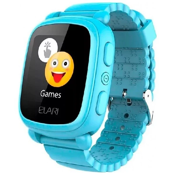 Детские часы с GPS поиском Elari KidPhone 2 (голубые) ELKP2BLURUS|Детские часы| |