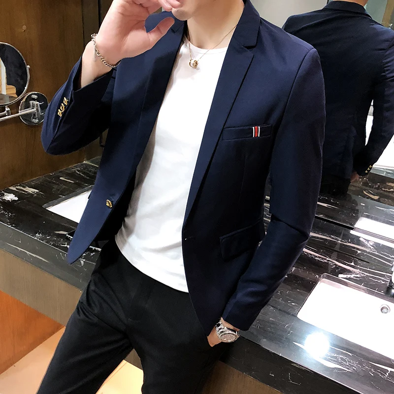 

Mens Blazer Jacket Suit Wedding Prom Party Slim Fit Smart Casual Suit Men Jacket Business Men Suit Coats