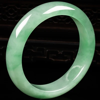 

Zheru jewelry натуральный бирманский жадеит 54-64 мм светильник-зеленый браслет элегантные принцессы ювелирные изделия лучший подарок