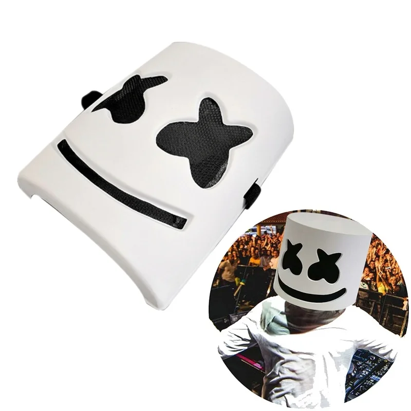 Пластиковые маски для косплея DJ Marshmallow 1 шт. головные уборы Хэллоуина вечерние