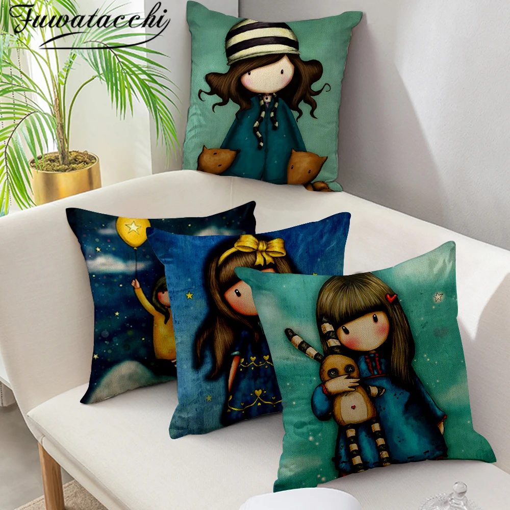 2021 чехол для подушки мультяшный Новогодний подарок девочки стильный детский