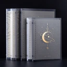 Блокнот А5 с мягкими боковыми листьями, прозрачный Ежедневник с горизонтальными линиями, Канцтовары для школы и офиса