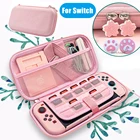 2021 розовая Портативная сумка для Nintendo Switch чехол Оболочка Чехол сумка портативный дорожный защитный чехол Чехол PU для переноски чехла для Switch
