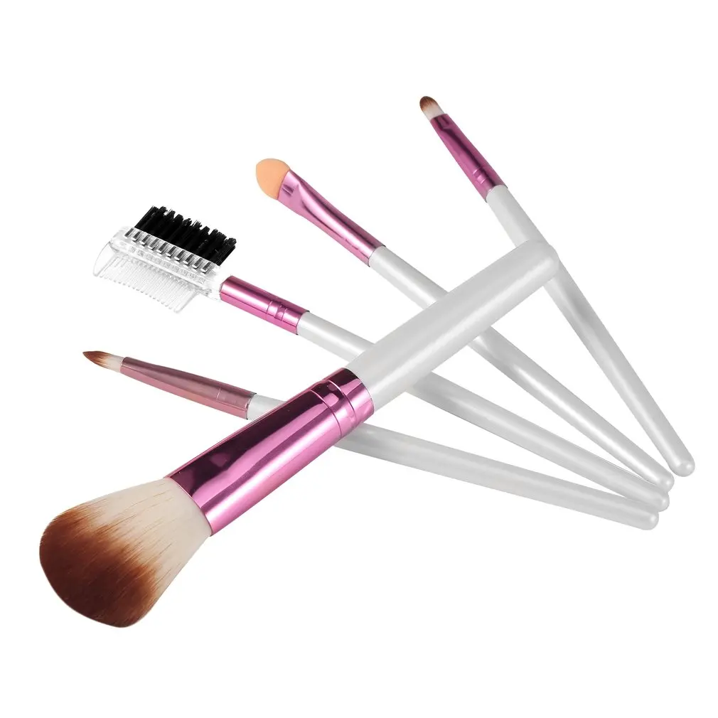 Профессиональные женские кисти для макияжа лица 5 шт./компл. или 1 с деревянной