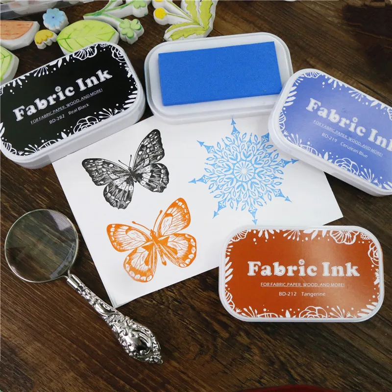 Цвет пусковая площадка чернил Винтаж губка карман колодки DIY сумки резиновых