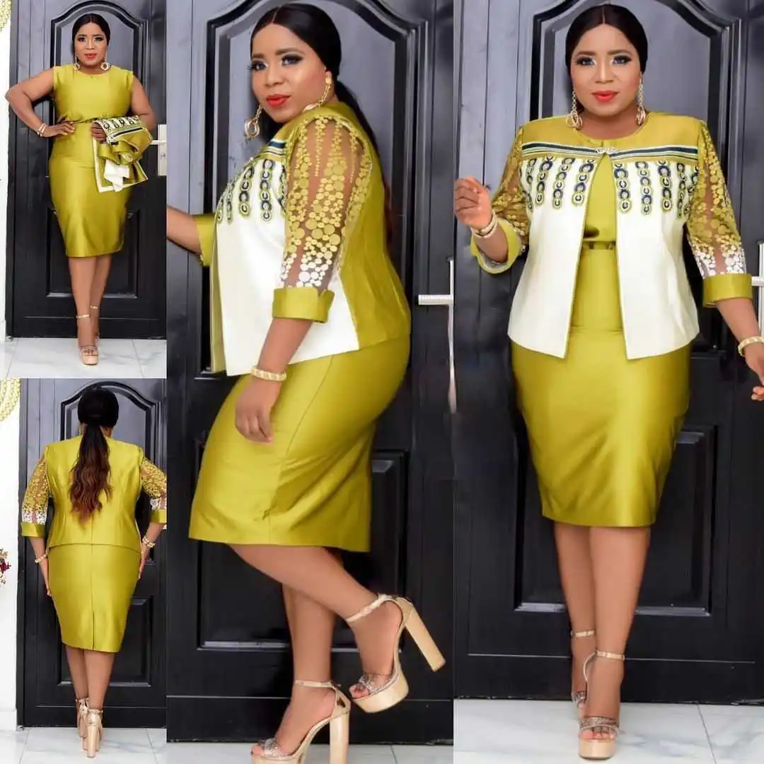 Новинка 2021 весенние африканские женские комплекты из двух предметов с круглым