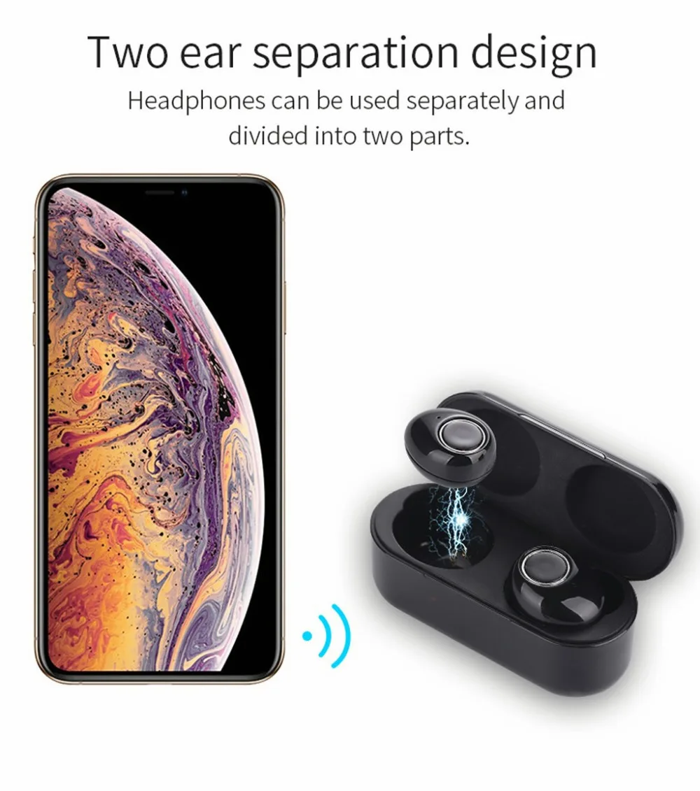 Наушники T1-APTX TWS True AptX Bluetooth 5,0, Беспроводные HD наушники, наушники для спорта, бега, беспроводная bluetooth-гарнитура