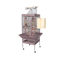 pet shop high end luxury rust color 7070155cm outdoor parrot stand and play cage house