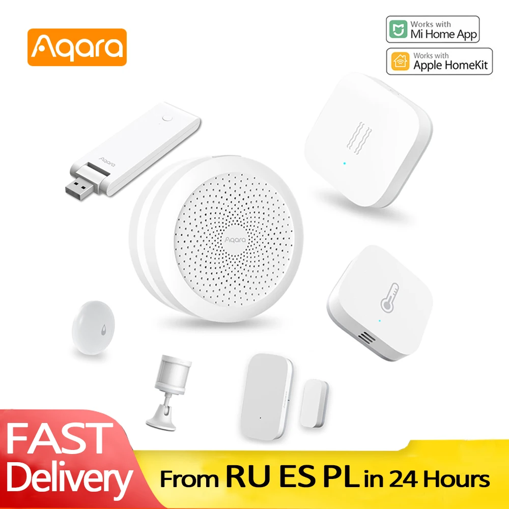 

Xiaomi Aqara Window Door Sensor Temperature Sensor Vibration Sensor Movement Sensor Human Body Motion Sensor Zigbee Hub Homekit