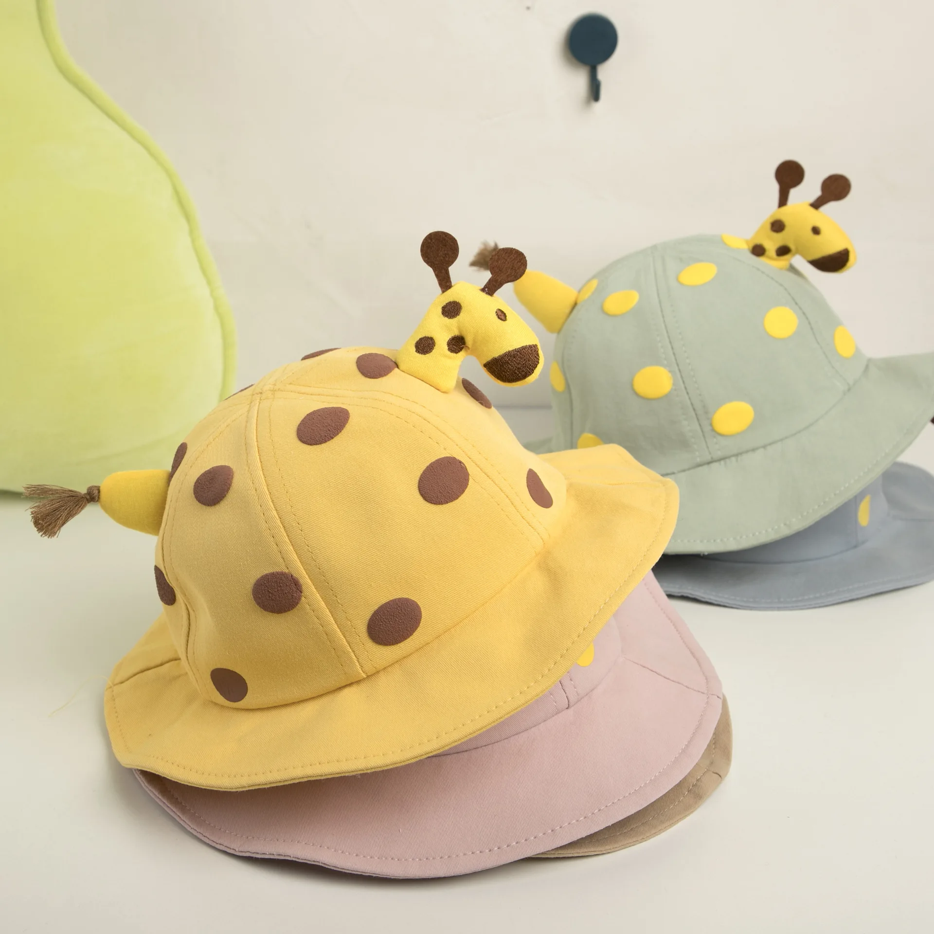 

ZWF901 Baby Cartoon Hat Cotton Animal Print Baby Girl Boy Bucket Cap Spring Summer Soft Children Toddler Sun Hat Bonnet Enfant