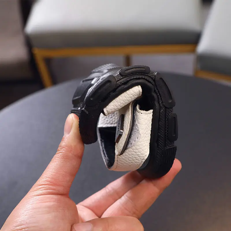 

2021 Summer New Children's Sandal Boys Korean Version of Soft-soled Baby Anti-slip-on Open-toe Sandal Boy Sandals Kids