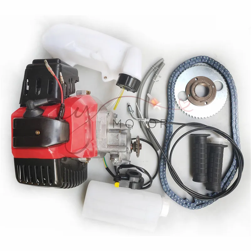 49cc велосипед 4 тактный газ комплект моторного двигателя DIY моторизованный набор