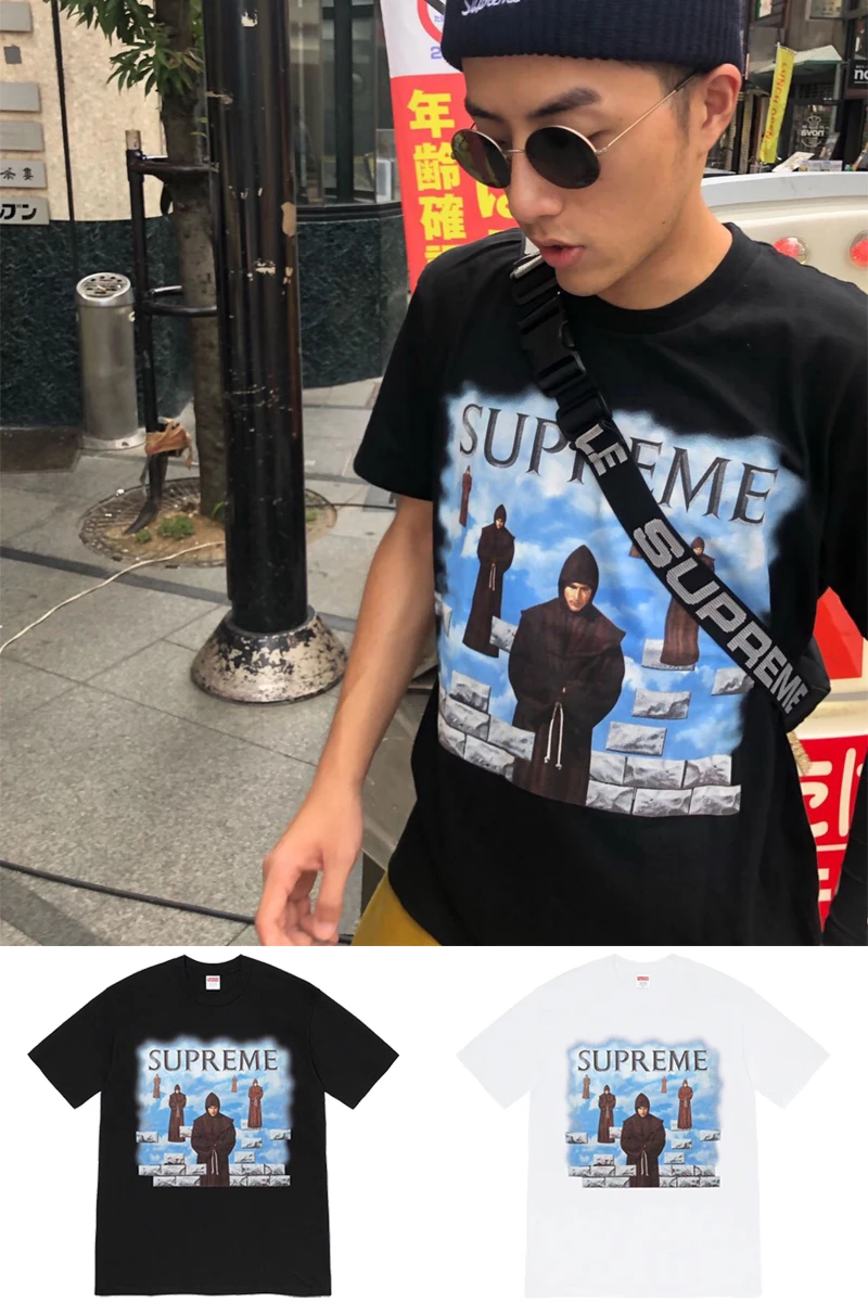 

Supreme Levitation Tee Suspended Wizard Magic Short Sleeve T-shirt Men and Women Trendy Round Neck Half Sleeve