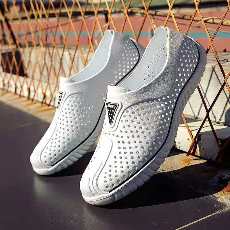 

Foam Hole Sandals Men's Korean Hollow Bird's Nest Beach Shoe Cover Foot Leisure Summer Men's Breathable Non-slip Sandals