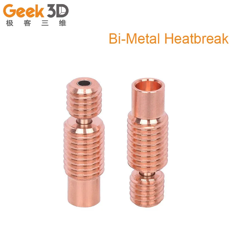 

Bi-Metal Heatbreak For E3D V6 Hotend Bimetal Heat block Throat for Prusa i3 MK3 1.75MM Filament Smooth Threaded 3D Printer Parts
