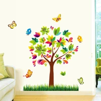custom color diy huge tree nursery wall decals mural stickers huge nursery tree with leaves birds
