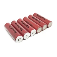 masterfire 6pcslot original icr18650he2 2500mah 18650 battery he2 rechargeable e cigs lithium batteries cell 30a point head